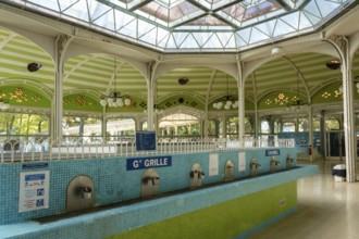 Vichy, listed as World Heritage by UNESCO. Sources hall. Allier department. Auvergne Rhone Alpes.