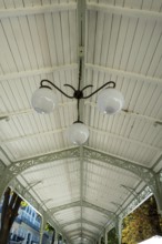 Vichy. listed as World Heritage by UNESCO. Covered gallery. Source Park. Allier. Auvergne Rhone