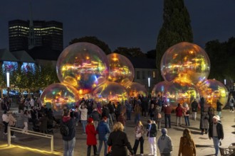 The 10th Essen Light Festival, in the city centre, second largest light art festival in Germany,