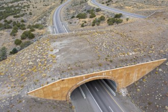 Wells, Nevada - A wildlife overpass on Interstate 80 east of Wells allows elk, deer, mountain lions