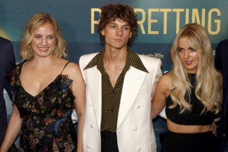 Producer Flavia Viotti, Mason Thames, Mckenna Grace and director Josh Boone at a fan event for All