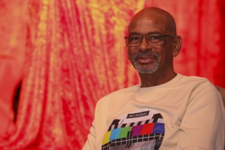 Pierre Sanoussi-Bliss at the annual press conference for the 2025/2026 season at the Theater am