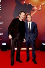 Director Scott Cooper and Jeremy Allen White at the premiere of the cinema film 'Springsteen: