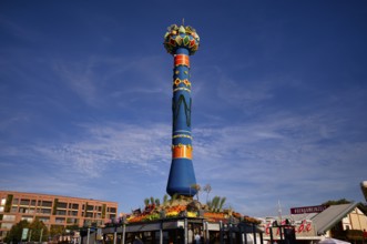 Fruit column, landmark, Cannstatter Wasen, funfair, carnival, spring festival, folk festival, Bad