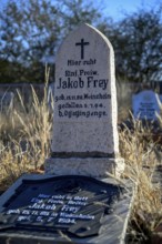 Grave at the German military cemetery at Waterberg, Otjozondjupa region, Namibia