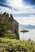Château de Chillon, Chillon Castle, near Montreux, Lake Geneva, Lac Léman, Canton of Vaud,