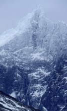 Mountain in Grey Lake, Torres del Paine National Park, Patagonia, Chile, South America