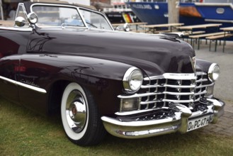 Classic car, 1947 Cadillac Series 62 Convertible, USA, at a classic car meeting in Büsum,
