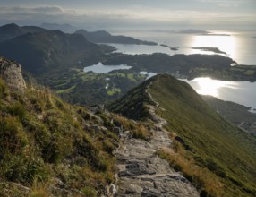 Upper section of the Rørsethornet stone staircase, with 3292 steps one of the longest continuous