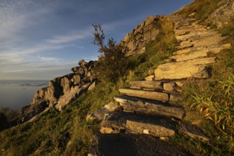 Rørsethornet stone staircase, with 3292 steps one of the longest continuous stone staircases in the
