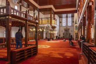 Interior of the Arap Mosque in Karaköy, Istanbul, Turkey