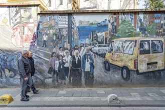 Mural in Kadiköy, Istanbul, Turkey