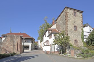 Former town wall, town fortifications and local history museum with Dörndl defence defence tower,