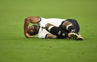 Jonathan Tah GER (04) injured on the ground Injury World Cup qualifier, international match,