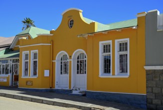 Colonial house facade in the Bergstraße, Lüderitz, Karas region, Namibia