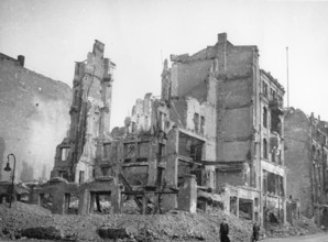 The destroyed Nuremberg, ruins, 1946