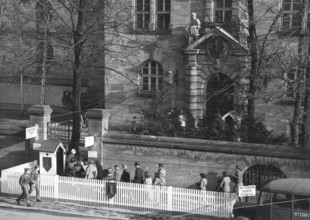 Nuremberg Trials, Admission control, Court building, Nuremberg 1946