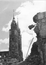 War damage, ruins, Nuremberg 1946
