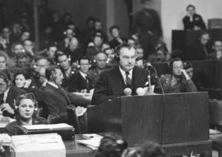 Nuremberg Trials, Nuremberg 1946, Chief Prosecutor Robert H. Jackson, USA, Nuremberg 1946