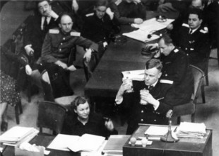 Nuremberg Trials, Prosecutor with evidence, Nuremberg 1946
