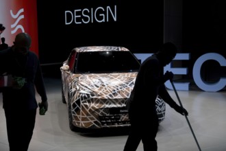 Munich, Germany - 10.9.2025: A Cupra Raval during the IAA Mobility 2025 (International Motor Show)