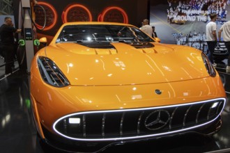 Munich, Germany - 10.9.2025: An AMG GT XX from Mercedes-Benz during the IAA Mobility 2025