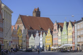 Altstadthäuser, Landshut, Bayern, Deutschland