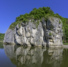 Felsen beim Donaudurchbruch, Kelheim, Bayern, Deutschland