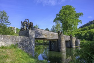 Schleuse Ludwig Donau Main Kanal, Prunn, Riedenburg, Bayern, Deutschland