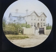 Newly built large suburban mansion house c 1900, England, UK