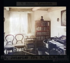 Interior of Hans Christian Andersen's House Museum, H.C. Andersen's Odense, Odense, Denmark by V