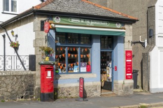 Hound of the Baskervilles, village Post Office, Moretonhampstead, Devon, England, UK