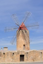 Windmill Moli den Xina, Algaida, Majorca, Balearic Islands, Spain