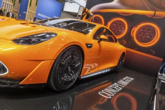 Exhibition stand from Mercedes. Concept AMG GT XX. IAA MOBILITY in Munich. The motor show presents