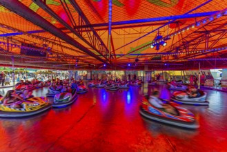 Bumper cars, Festwiese, Theresienwiese, Oktoberfest, Munich, Upper Bavaria, Bavaria, Germany