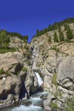 Via ferrata Holderli-Seppl on the Riffler stream in the Kaunertal, Tyrol, Austria