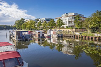 Lake Rummelsburg on the Stralau peninsula in Berlin, Germany