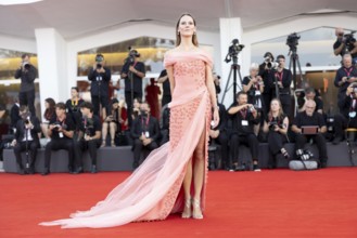 Venice, Italy - 2 September 2025: Natalia Ryumina during the red carpet of - A house of Dynamite -