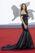 Venice, Italy - 3 September 2025: Gabrielle Caunesil during the red carpet of - Duse - during the