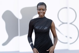 Venice, Italy - 3 September 2025: Maria Borges during the red carpet of - Duse - during the 82nd