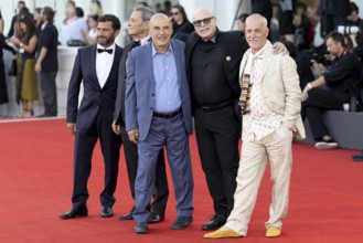 Venice, Italy - 3 September 2025: Vincenzo Pirrotta, Federico Pacifici during the Red Carpet of -