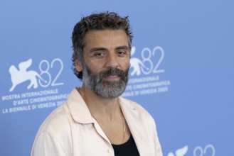 Venice, Italy - 3 September 2025: Oscar Isaac during the Photo Call of - In the Hand of Dante -