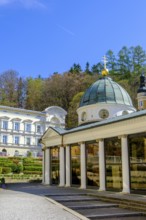 Promenade Hall, Spa Centre, Caroline Fountain, Colonnades, Mariánské Lázne, Mariánské Lázne, Czech