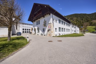 Vocational school for child care, primary and secondary school Bischofswiesen, buildings, streets,