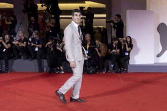 Venice, Italy - 3 September 2025: Louis Cancelmi during the red carpet of - Cartier Glory To The