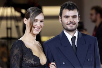 Venice, Italy - 3 September 2025: Devon Lee Carlson, Duke Nicholson during the Red Carpet of -