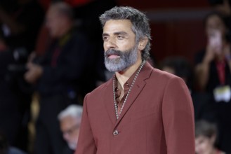 Venice, Italy - 3 September 2025: Oscar Isaac during the Red Carpet of - Cartier Glory To The