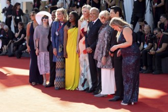 Venice, Italy - 3 September 2025: Jharrel Jerome, Geralyn Dreyfous, Misan Sagay, Helen Hoehne,