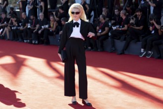 Venice, Italy - 3 September 2025: Sabine Getty during the red carpet of - The Voice Of Hind Rajab -