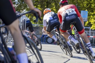 42nd Kerwe cycle race in Mutterstadt, Palatinate. Prize of the municipality & Sparkasse Vorderpfalz
